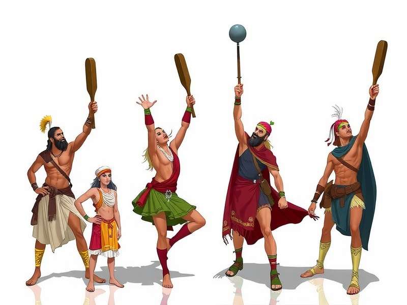 Mahal Volley Gladiator - Regional Characters Mahal Volley Gladiator characters in regional Indian attire